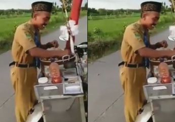 Penjual Siomay Keliling Ini Bikin Salah Fokus Banget, Lihat Saja Pakaiannya