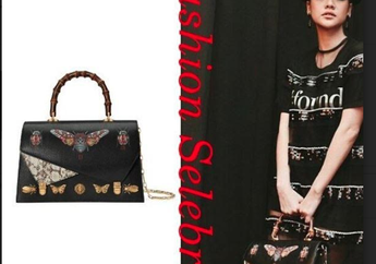 Tampil dengan Busana Berwarna Hitam, Bunga Citra Lestari Jinjing Tas Seharga Motor Mewah