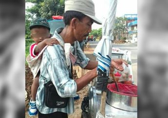 Kasihan! Dua Kali Gagal Nikah, Pria Ini Tegar dan Sambil Gendong Anaknya Beredar di Kawasan Industri Pulo Gadung