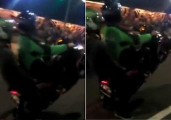 Waduh Bahaya Nggak Nih? Driver Ojol Ini Bonceng Penumpang Sambil Freestyle!