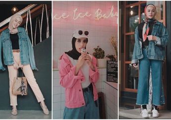 Kehabisan Ide Gaya Fashion di Tahun 2018 Ini? Tenang, Jaket Jeans Kembali Hits di Tangan Selebgram Hijabers Aghnia Punjabi