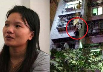 Nekat Abis, Seorang Wanita Dengan Berani Memanjat Gedung Demi Selamatkan Bocah yang Tergantung di Teralis Jendela