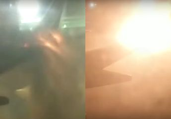 Ngeri! Detik-detik Sayap Pesawat Terbakar dan Penumpang Berteriak-teriak, Penyebabnya Kecerobohan yang Luar Biasa! Lihat Videonya