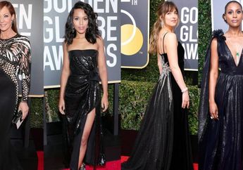 Tampak Menawan, Ini Dia Inspirasi Deretan Gaun Hitam yang Tampil di Red Carpet Golden Globe Awards 2018