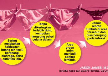 INFOGRAFIS : Ini yang Terjadi pada Miss V Jika Kamu Langsung Pakai Celana Dalam Setelah Mandi 