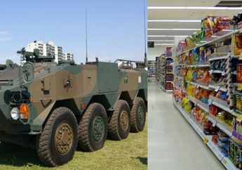 Demi Dapatkan Barang Sepele, Kendaraan Lapis Baja Tabrak Toko Kelontong