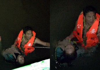 Panggilan Tugas, Polisi dengan Gagah Berani Selamatkan Wanita yang Akan Bunuh Diri