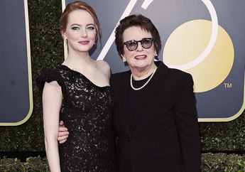 Sssttt! Ternyata Makeup Emma Stone Saat Menghadiri Golden Globe Awards 2018 Ini Punya Pesan Rahasia loh