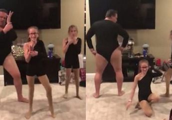 Kocak, Video Seorang Ayah Menari dengan Pakaian Balet Demi Anak Viral, Ditonton Belasan Juta Kali!