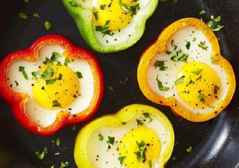 Resep Mudah Bikin Bunga Warna-warni Telur Mata Sapi, Cukup 2 Bahan Utama