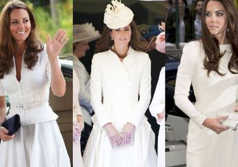 Inilah Deretan Koleksi Busana Warna Putih Milik Kate Middleton, Simpel dan Anggun Banget!