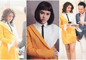 Blazer Asimetris yang Super Stylish Penyanyi Mytha Lestari Kembaran dengan Host Indonesian Idol 2018
