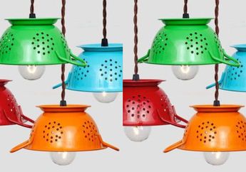 Kalau Punya Tempat Nasi Bekas, Jangan Buang! Bisa Jadi Lampu Gantung Antik di Rumah