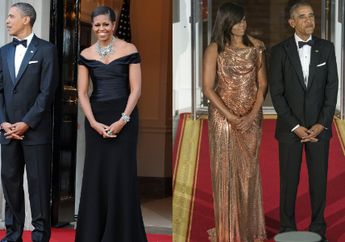 Inilah Deretan Gaun Indah Milik Michelle Obama Saat Masih Jadi Ibu Negara di Amerika Serikat, Anggun Banget!