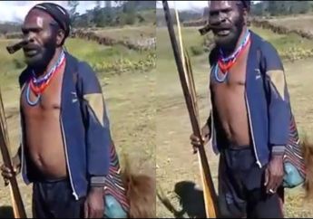 Menyanyikan Lagu 17 Agustus, Begini Merdunya Suara Kepala Suku di Pedalaman Papua