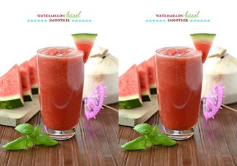Resep Kilat Anti Dehidrasi Smoothie Semangka dan Air Kelapa, Dijamin Seger!