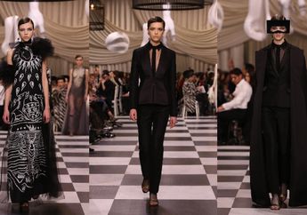 Wow! Uniknya Gaya Makeup untuk Dior Runaway di  Paris Spring Couture 2018, Kayak Apa nih?