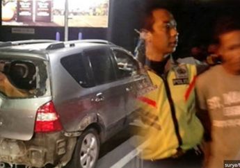Edan! Polisi Temukan Barang Haram Ini, Dalam Mobil yang Labrak Puluhan Motor dan Mobil di Surabaya