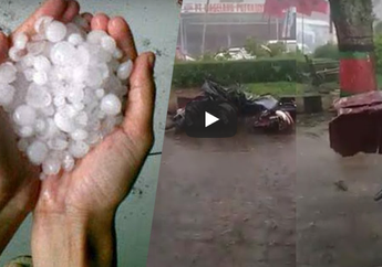 VIDEO - Magelang Hujan Es, Puluhan Rumah Rusak, Begini Kondisinya