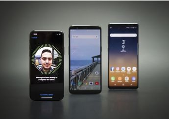 iPhone X, Samsung Galaxy Note 8, dan OnePlus 5T, Pertarungan Fitur Face Unlock Terbaik