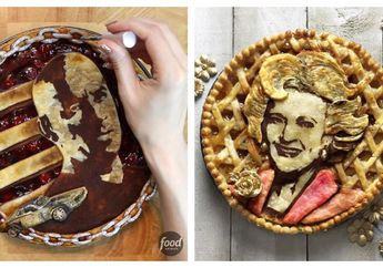 Skill Tingkat Dewa, Kreasi Pie Ini Bakal Bikin Kamu Nggak Tega Makan Saking Cantiknya