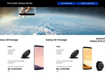 Ada Asuransi Segala, Situs Resmi Samsung Indonesia Buka Pre-order Samsung Galaxy S8 dan S8+