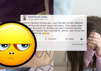 Netizen Kecam Status Seorang Istri di Facebook Mengenai Hadiah Ulang Tahunnya dari Suami