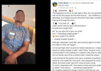 Viral! Pegawai Hotel Ternama di Bali Lecehkan Tamu Turis dengan Cara Lakukan Hal Ini
