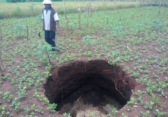 Resahkan Warga, 4 Lubang Misterius yang Muncul di Gunungkidul Kian Lebar!