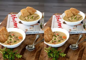 Creamy Chicken Pot Pie Soup Ala Chrissy Teigen Ini Cocok Banget Dihidangkan Saat Dinner Nanti
