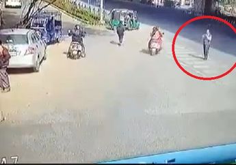 Menerima Panggilan Telepon Saat Menyeberang Jalan, Seorang Pria Digilas Truk Sampah