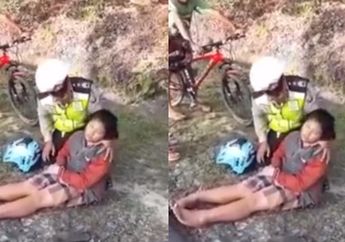Diduga Tak Punya Surat Berkendara, Seorang Gadis Pura-pura Pingsan Biar Tidak Ditilang