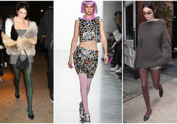 Stocking Berwarna Milik Kendall Jenner Jadi Tren di New York Fashion Week 2018 