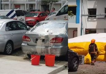 Nekat dan Tak Terduga, Pria 57 Tahun Lempar Barang-barang Rumah Tangga dan Kaleng Cat dari Flatnya