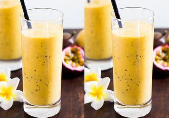 Daripada Buah Markisa Nggak Kemakan, yuk Bikin Jus Easy Mango Lassi with Passion Fruit