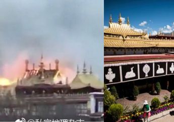 Kuil Berusia 1300 Tahun yang Simpan Patung Buddha Saat Anak-anak Diduga Alami Kebakaran Hebat