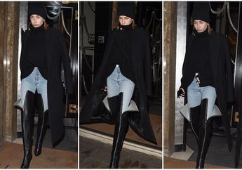 Nggak Kalah Stylish sama Gigi Hadid, Hailey Baldwin Tampil Stunning dengan High Over-Knee Boots&hellip;