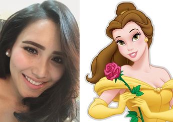 Kepoin Penampilan Ayu Ting Ting Kenakan Gaun Nuansa Kuning ala Princess Belle, Mirip Nggak nih?