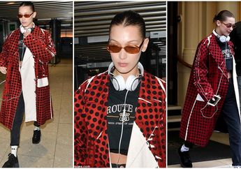 Jaket Bahan PVC ala Bella Hadid Bakal Jadi Tren Fashion di 2018, Kamu Siap-siap Beli ya! 