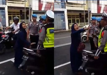 Beredar di WhatsApp, Inilah Identitas dan Kronologi Emak-emak yang Gigit Tangan Polisi