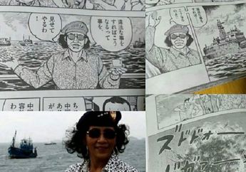 Hebat! Ketegasan Menteri Susi dibuat Karakter Dalam Komik Jepang, Mirip Sampai Gayanya Yang Itu Tuh