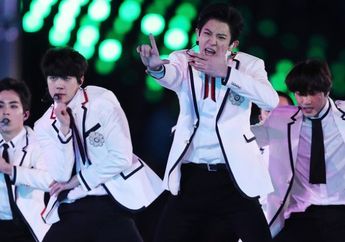 Member EXO Kompak Kenakan Menswear dengan Aksesori Modis Saat Penutupan Pyeongchang Winter Olympics 2018