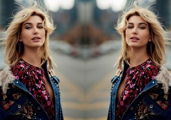 Mengintip Penampilan Hailey Baldwin dengan Celana Denim Modern Bergaya 70-an, Stylish Banget!