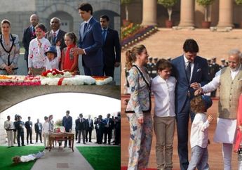 Tiduran di lantai Hingga Menabur Bunga, 6 Tingkah Putra Bungsu Perdana Menteri Kanada Justin Trudeau Saat Kunjungi India Bikin Gemes