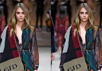 Cara Delevingne Hadir di Paris Fashion Week 2018, Ini Penampilannya dengan Cropped Boob Tube Top