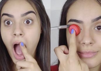 Riasan Eyeshadow Tampil Menarik dengan Bantuan Tutup Botol Minuman, Begini Caranya