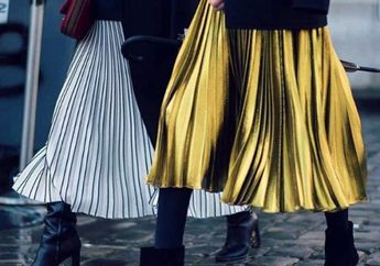 Busana Feminin Makin Modis dengan Rok Warna Metalik, Intip Inspirasi Mix and Match Favorit Stylo yuk!