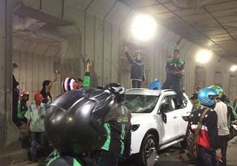 Lagi, Beredar Video Bentrokan Rombongan Driver Ojek Online di Jakarta Pusat