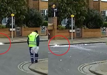 Balok Es Jatuh dari Langit, Pecahannya Nyaris Mengenai Orang