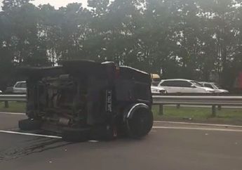 Ya Ampun! Mobil Pengawal Presiden Jokowi 'Klontang' di Tol Jagorawi, Kondisinya Sampai Kaya Gini